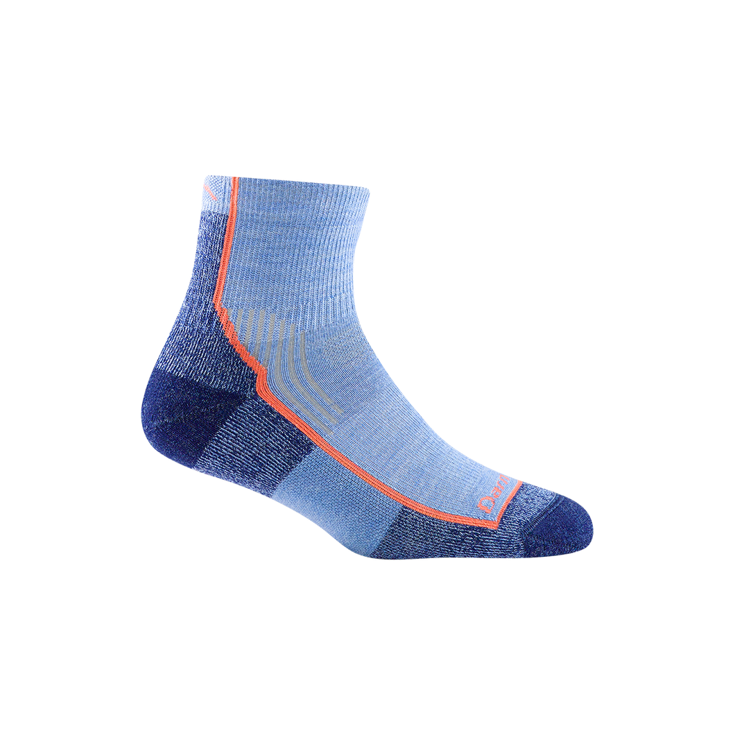 'Darn Tough Vermont' Women's Hiker Quarter Midweight Hiking Socks - Denim