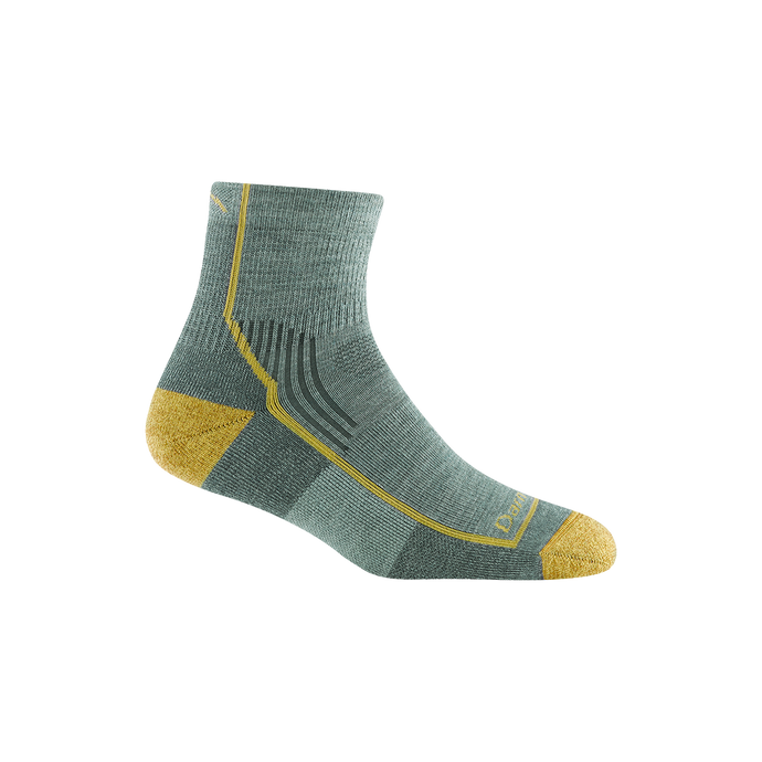 'Darn Tough Vermont' Women's Hiker Quarter Midweight Hiking Socks - Sage