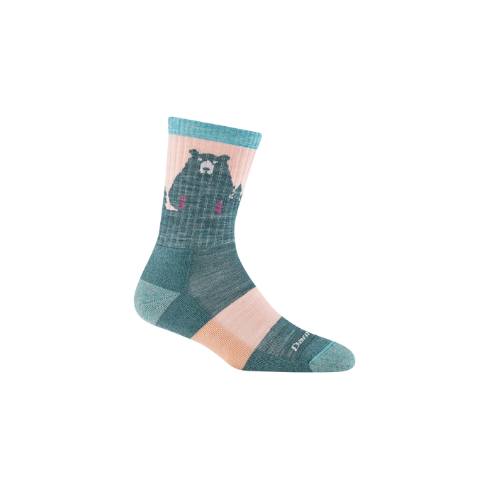 'Darn Tough Vermont' Women's Bear Town Micro Crew Lightweight Hiking Socks - Quartz