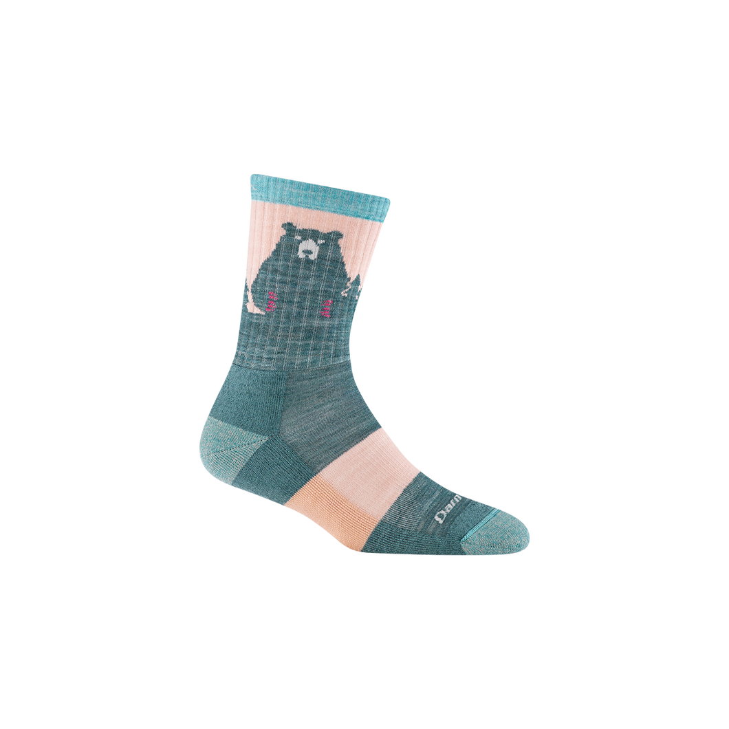 'Darn Tough Vermont' Women's Bear Town Micro Crew Lightweight Hiking Socks - Quartz