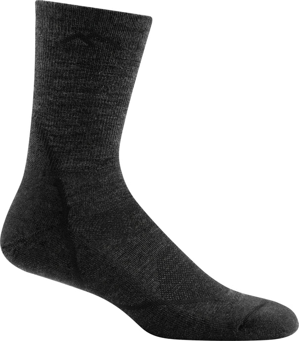'Darn Tough Vermont' Men's Light Hiker Micro Crew Lightweight Hiking Socks - Black