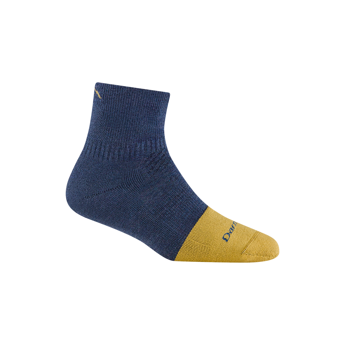 'Darn Tough Vermont' Women's Steely Quarter Midweight Work Socks - Indigo