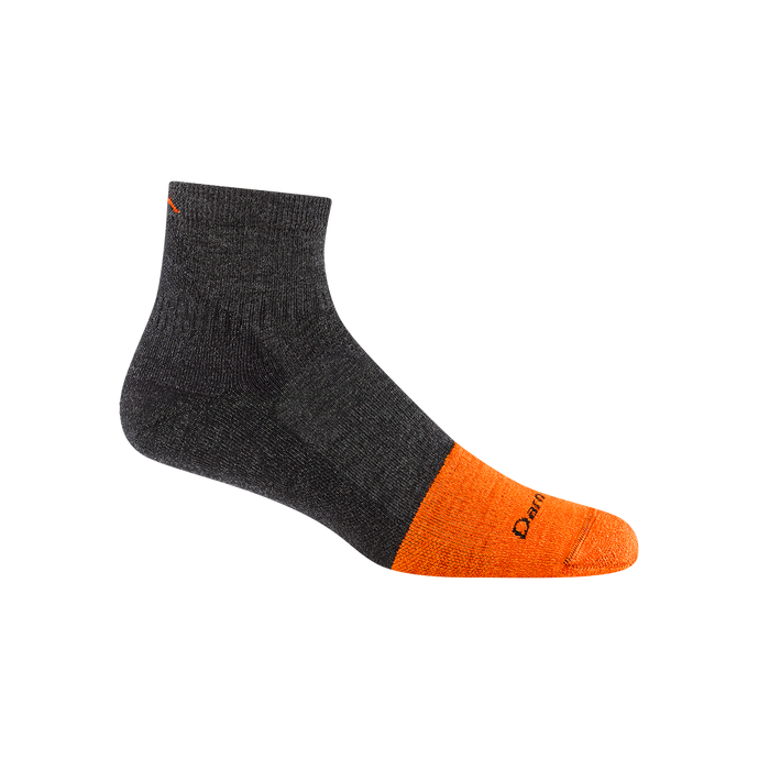 'Darn Tough Vermont' Men's Steely 1/4 Midweight Socks - Graphite