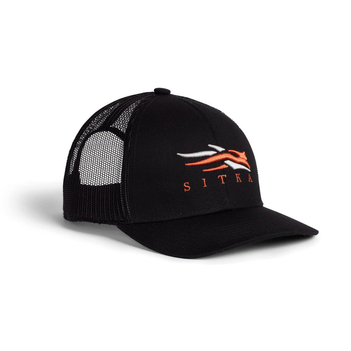 'Sitka' Icon Mid Pro Trucker Cap - Sitka Black