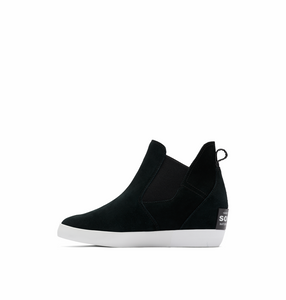 'Sorel' Women's Out 'N About Slip On WP Wedge Bootie - Black / White