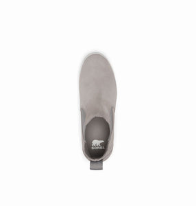 'Sorel' Women's Out 'N About Slip On WP Wedge Bootie - Chrome Grey / White