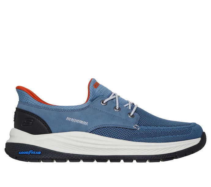 'Skechers' Men's Edgeride Enzoh - Grey / Blue