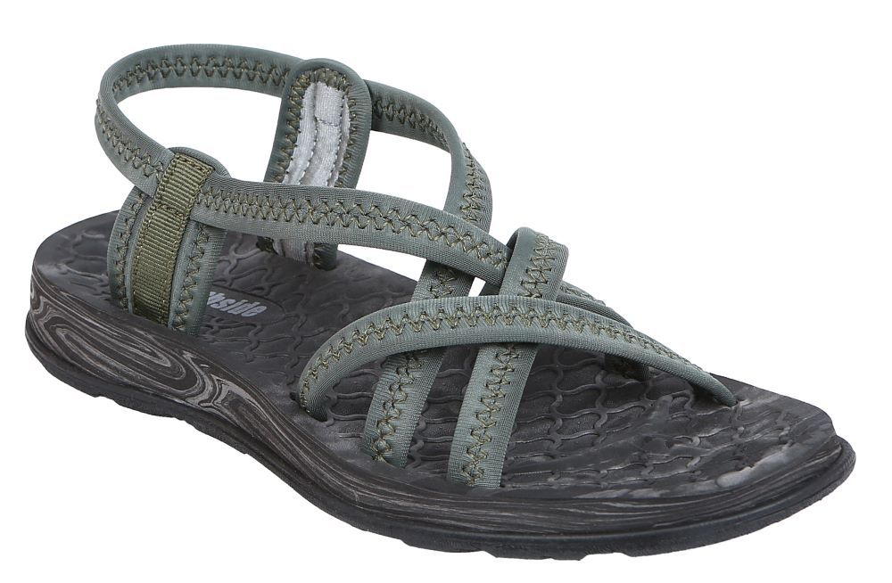 'Northside' Women's Mori Comfort Casual Sport Sandal - Olive / Grey