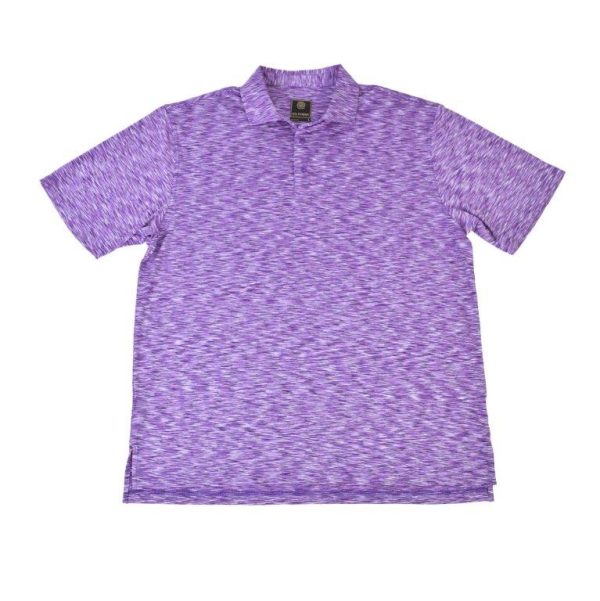 'FX Fusion' Men's Space Dye Polo - Purple