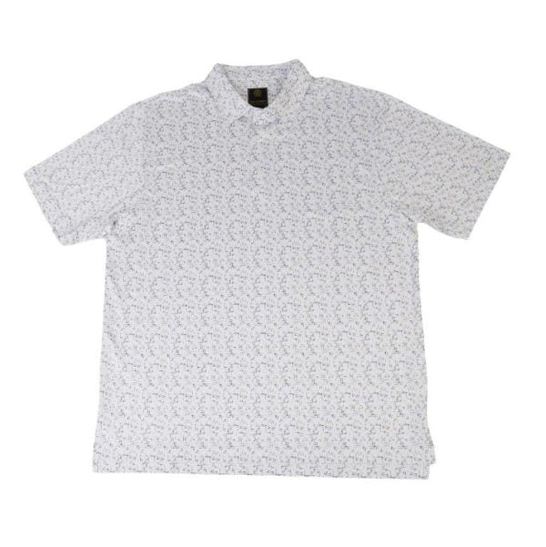 'FX Fusion' Men's Fractured Line Polo - White
