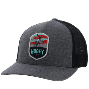 'Hooey' "Cheyenne" Flexfit Hat - Grey / Black