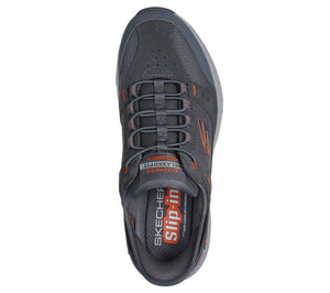 'Skechers' Men's Slip-ins RF: Oak Canyon-Consistent Winner - Grey / Orange
