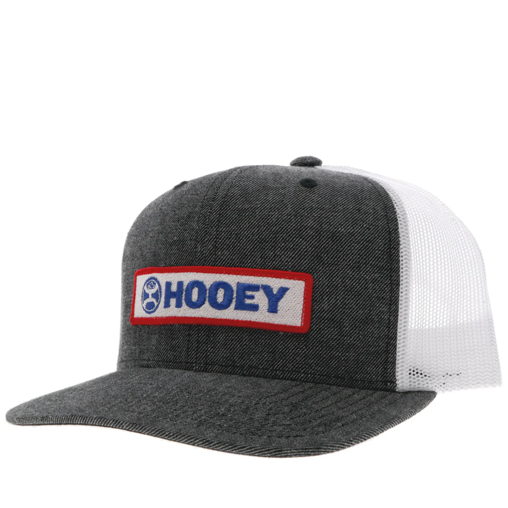 'Hooey' Men's Lockup Trucker Cap - Charcoal / White
