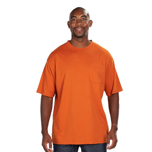 'KEY' Men's Blended T-Shirt - Tiger Orange