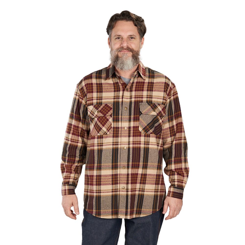 KEY' Men's Fort Scott Plaid Flannel - Mahogany Plaid – Trav's Outfitter