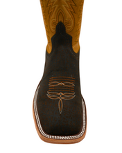 'Anderson Bean' 13" Hippo Square Toe - Chocolate / Yellow