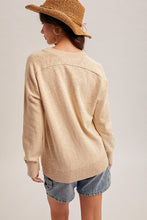 'Hem&Thread' Women's Howdy Crewneck Sweater - Taupe