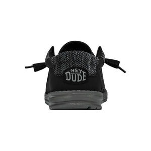 'Hey Dude' Men's Wally Stitched Fleck Woven - Black