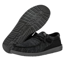 'Hey Dude' Men's Wally Stitched Fleck Woven - Black