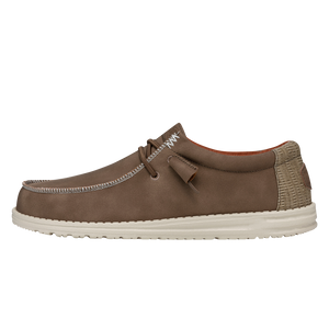 'Hey Dude' Men's Wally Fabricated Leather - Brown / Burnt Apple