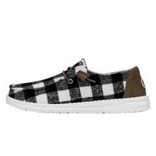 'HEY DUDE' Women's Wendy Buffalo Plaid - White / Black