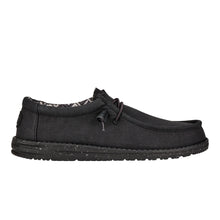 'HEY DUDE' Men's Wally Stretch Canvas - Black
