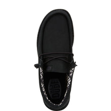 'HEY DUDE' Men's Wally Stretch Canvas - Black