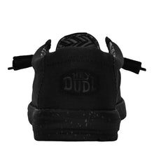 'HEY DUDE' Men's Wally Stretch Canvas - Black