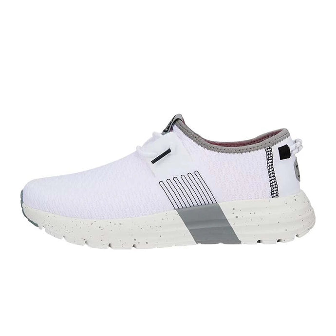 'Hey Dude' Women's Sirocco Sport Stripe Sneaker - White