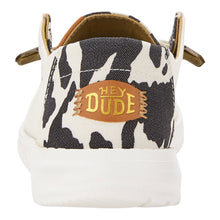 'Hey Dude' Women's Wendy Animal - White / Black Cow Print