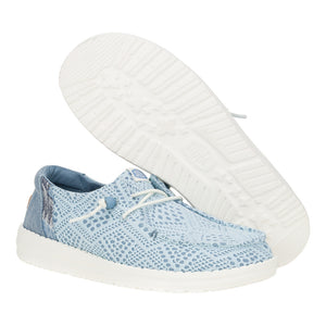 'Hey Dude' Women's Wendy Boho Crochet - Light Blue