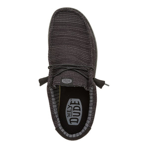 'HEY DUDE' Men's Wally Stretch Mesh - Black