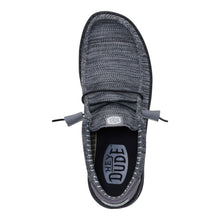 'HEY DUDE' Men's Wally Stretch Sox - Granite Grey / Black