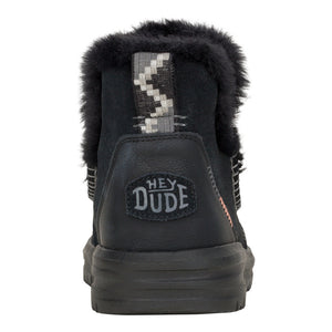 'HEY DUDE' Women's Camden Suede - Black / Black