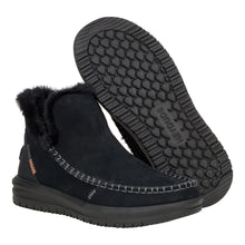 'HEY DUDE' Women's Camden Suede - Black / Black