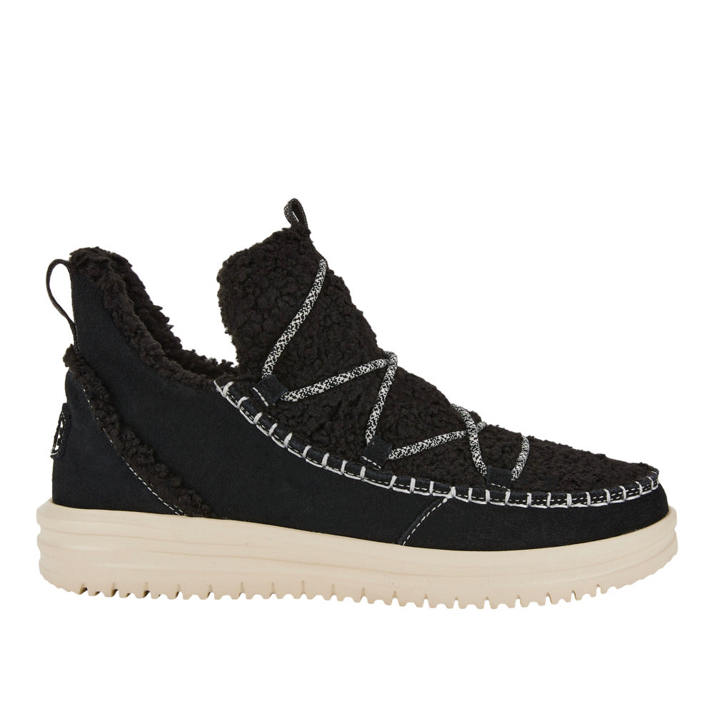 'HEY DUDE' Women's Camden Suede - Black