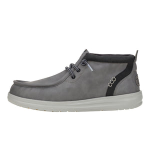 'HEY DUDE' Men's Wally Mid Griper Classic - Grey / Black