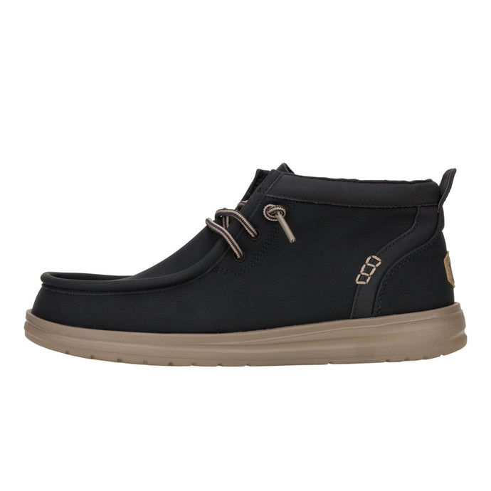 'HEY DUDE' Men's Wally Mid Griper Classic - Black/ Walnut