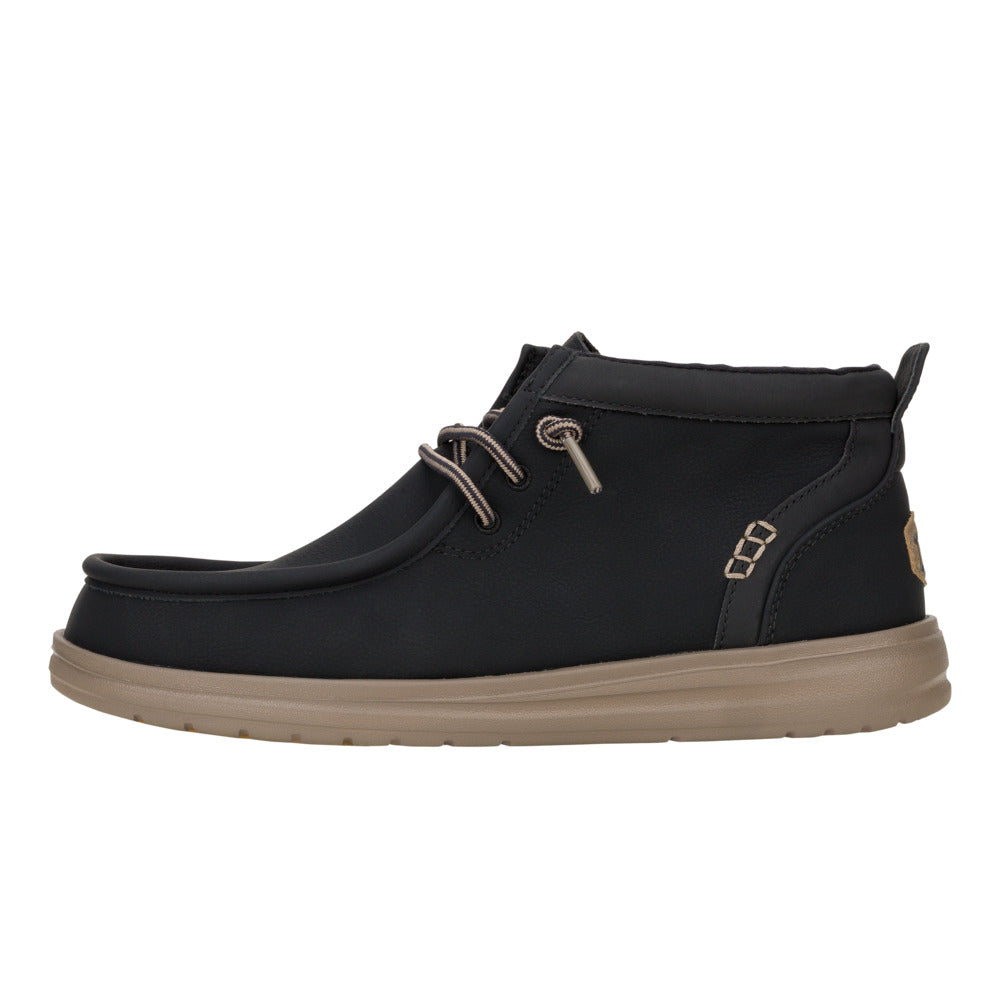 'HEY DUDE' Men's Wally Mid Griper Classic - Black/ Walnut