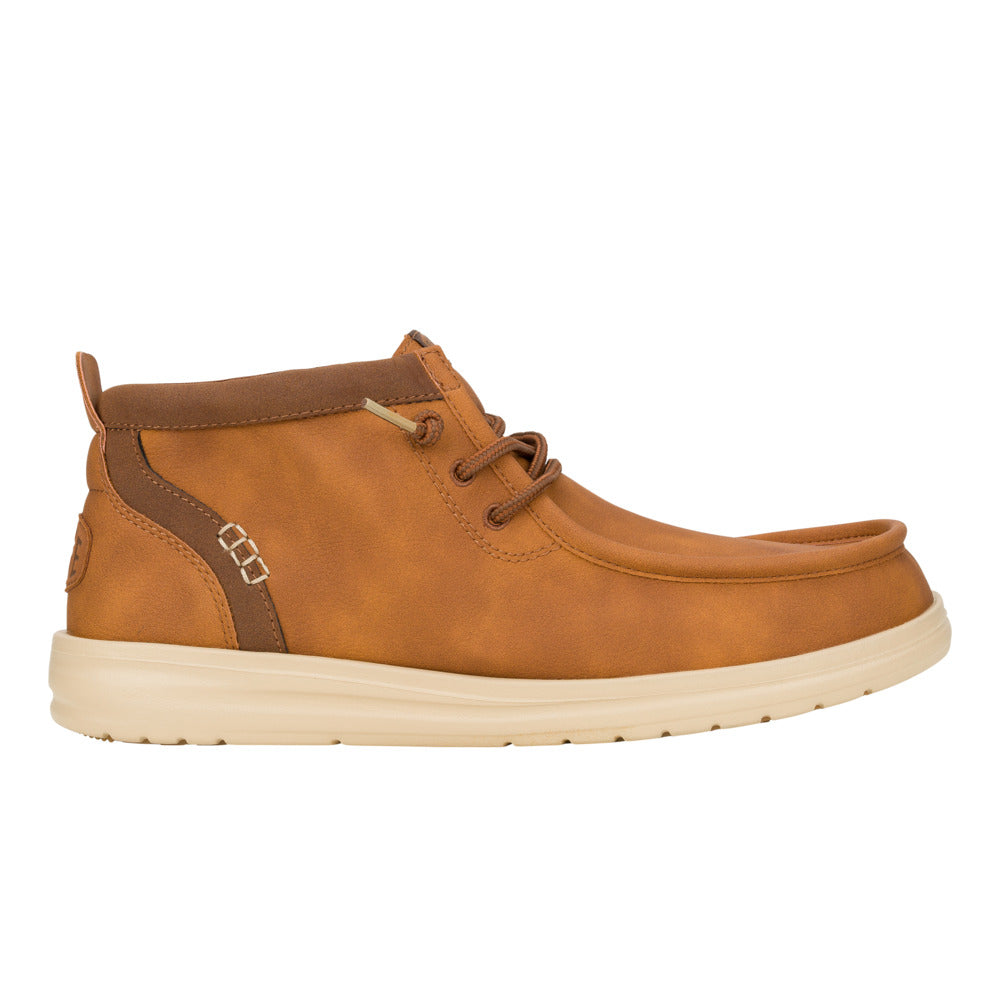 'HEY DUDE' Men's Wally Mid Griper Classic - Cognac / Tan