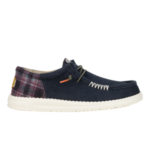 'HEY DUDE' Men's Wally Funk Waffle - Red Plaid