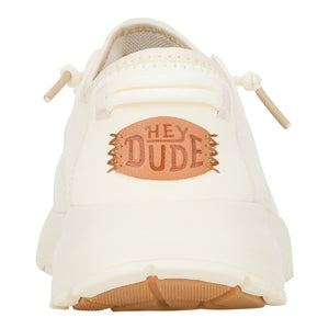 'HEY DUDE' Women's Sirocco Neutral Sneaker - Cream