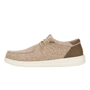 'HEY DUDE' Men's Paul Knit - Light Grey / Espresso