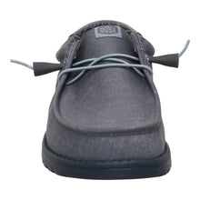 'HEY DUDE' Men's Wally Stretch Canvas Block - Granite Grey / Multi