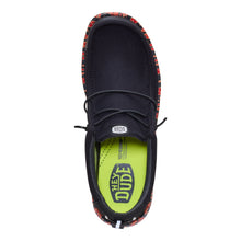 'HEY DUDE' Men's Wally Work CE Flames- Black / Red Salsa