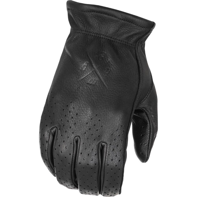 'Highway 21' Unisex Louie Perforated Glove - Black