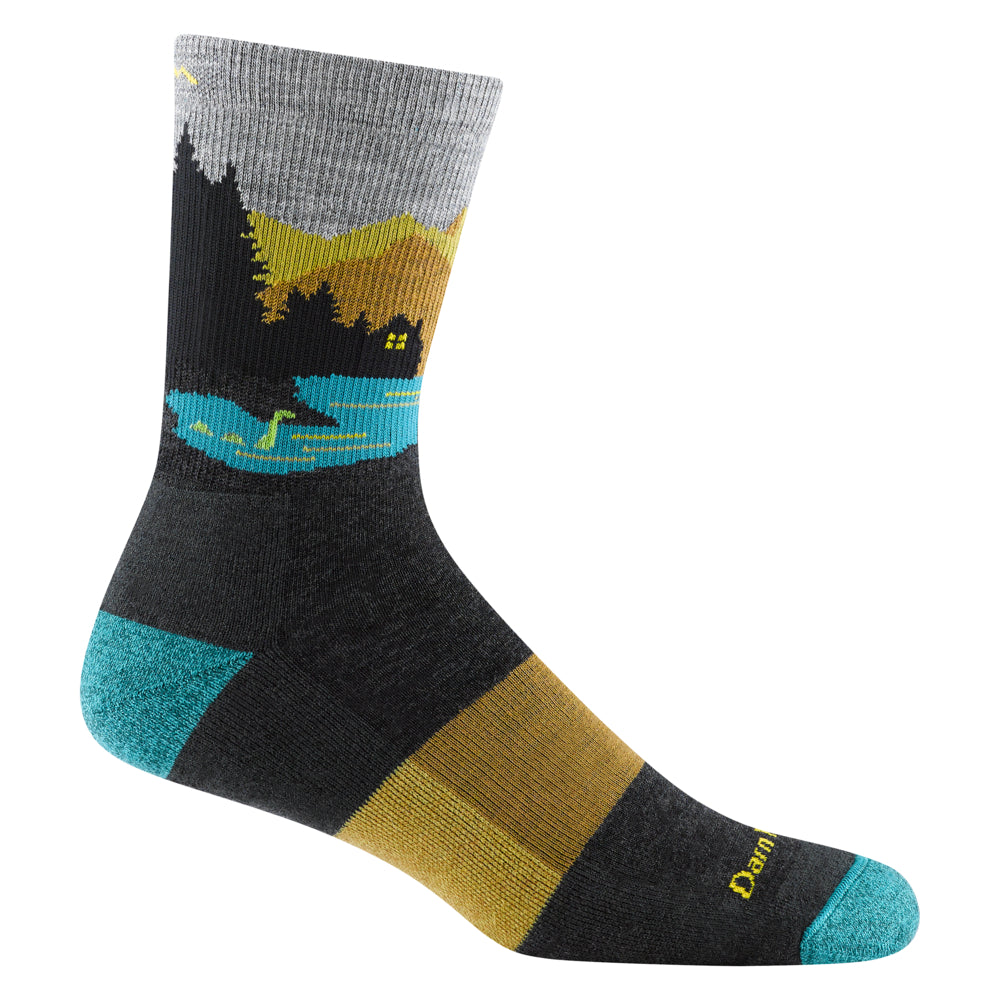 'Darn Tough Vermont' Men's Close Encounters Micro Crew Midweight Hiking Socks - Charcoal