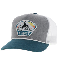 'Hooey' Men's Punchy Trucker Cap - Grey / White