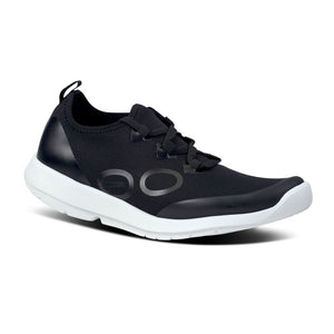 'OOFOS' Women's OOmg Sport LS-Low Shoe - White / Black