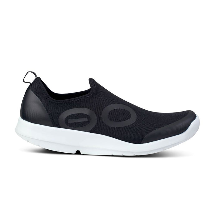 'OOFOS' Men's OOmg Sport Low Shoe - White / Black